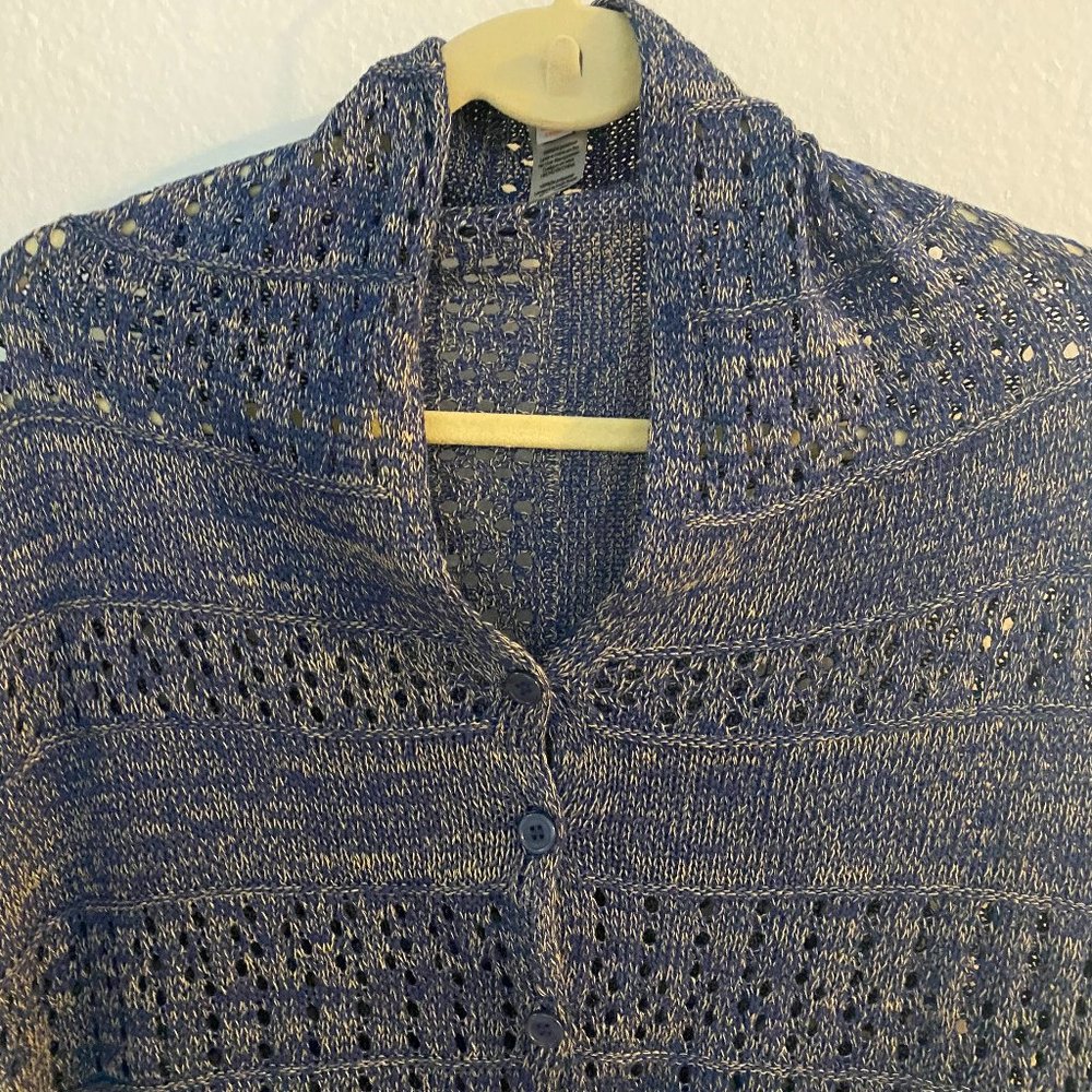 LuLaRoe Knit Poncho Mimi Sweater ~ Navy Blue ~ One Size ~ Fall Season
